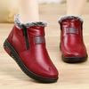 Mother's Cotton Shoes Thickened Winter Casual Flat-bottomed Lightweight Non-slip Soft-soled Loose Warm Cotton Boots for The Elderly