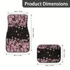 4pcs/Set Universal Car Front/Rear Foot Mats, All-Weather Fit For Cars, Crossovers And Trucks