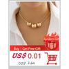 Exaggerated Chunky Metal Wire Torques Choker Necklace Women Collar Punk Gold Color Wide Smooth Chain Jewelry Bijoux Steampunk