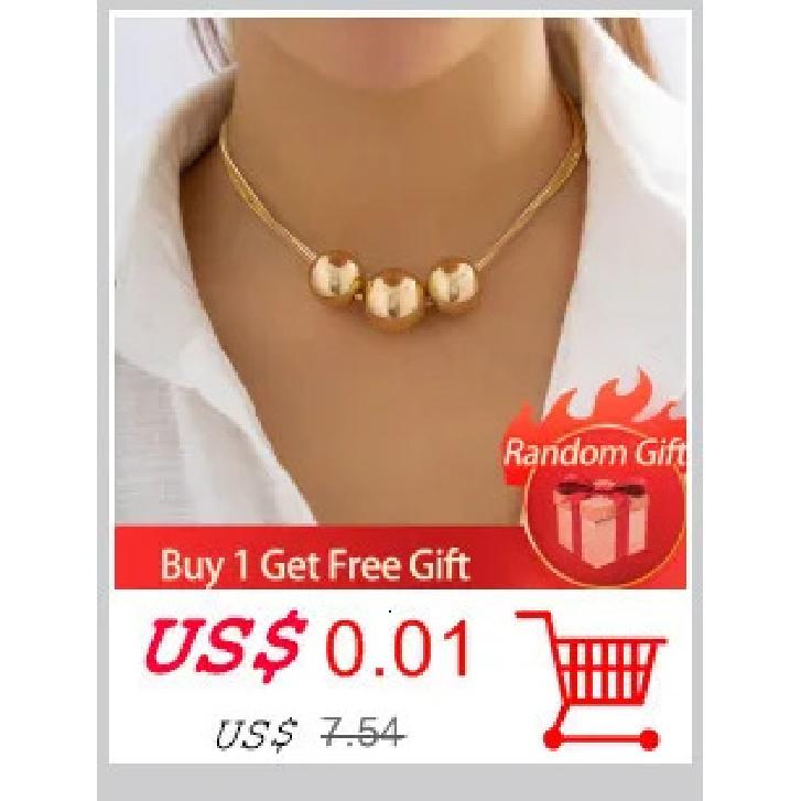 Exaggerated Chunky Metal Wire Torques Choker Necklace Women Collar Punk Gold Color Wide Smooth Chain Jewelry Bijoux Steampunk