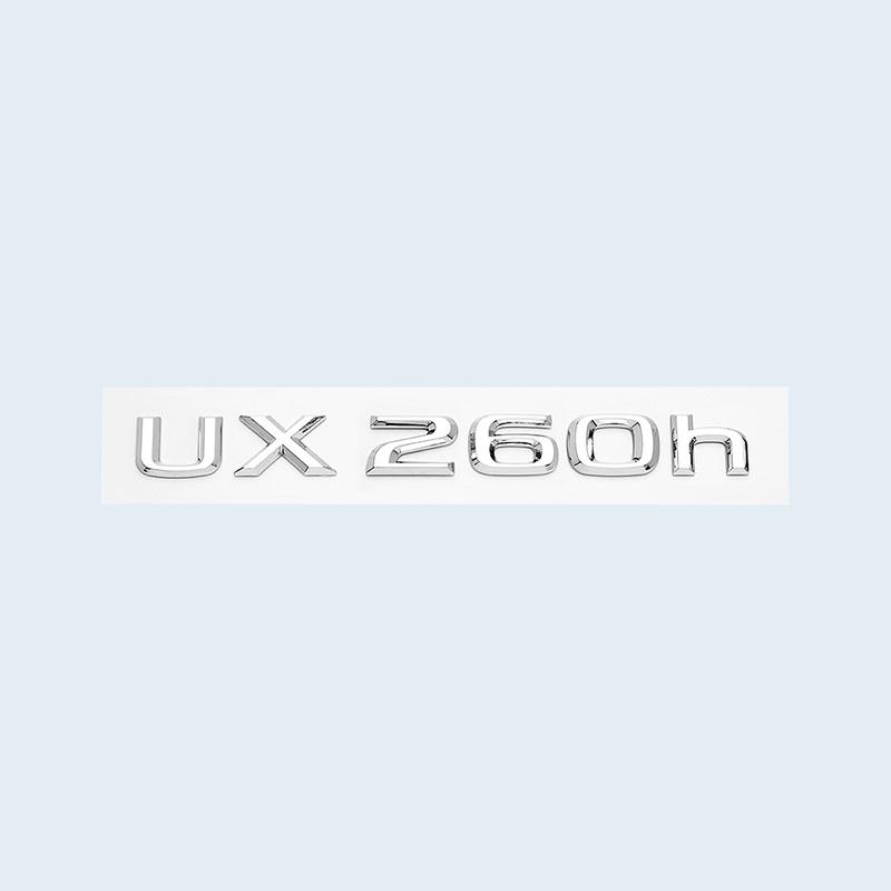 3D ABS Chrome Black UX200 UX250h UX260h Emblem Car Tail Letters Trunk Logo Badge Sticker for Lexus UX Series Accessories