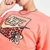 Nike Casual Comfortable Breathable Round Neck Short Sleeve Moisture Wicking Dopamine T-Shirt Men T-Shirt Orange DJ1402-814