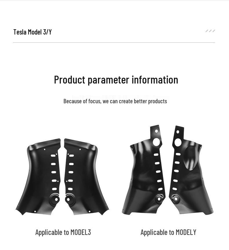 Tesla Model Y & 3 Ochranný kryt chladicího potrubí podvozku a štít podvozku.