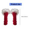 Punk Sleeve Feathered Gloves Wrist Warmer for Costume Party Short Mitten