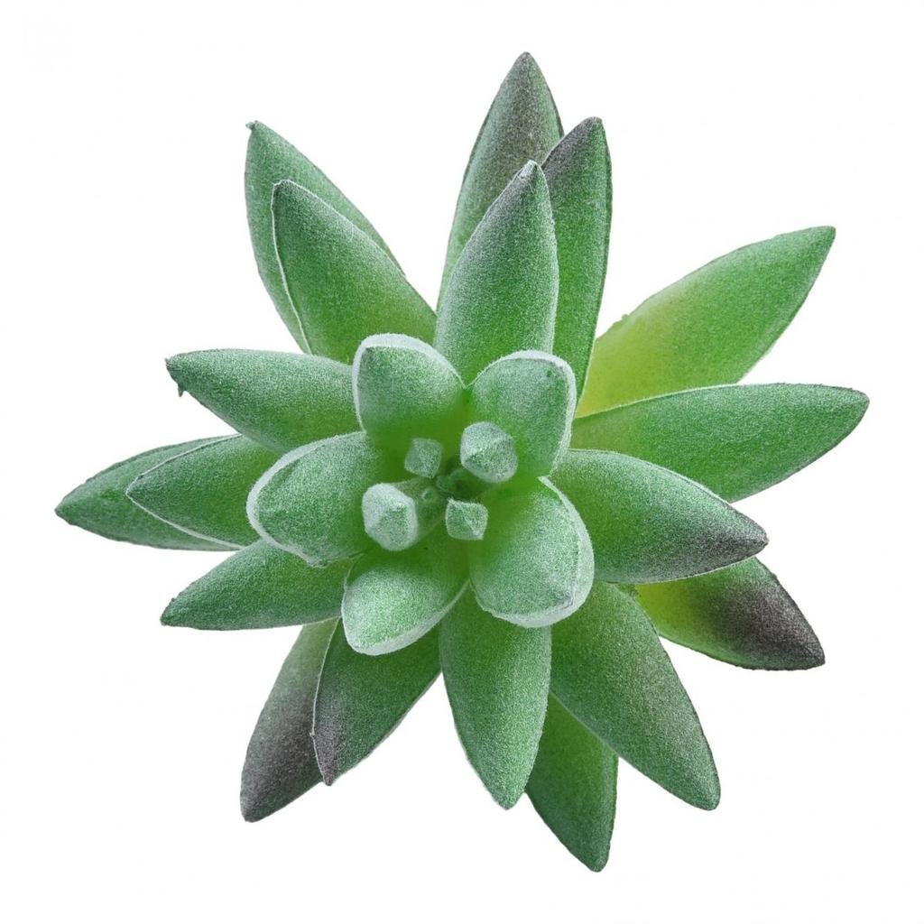 Fleshy Simulated Succulent Flocking Home Plant Flower Head
