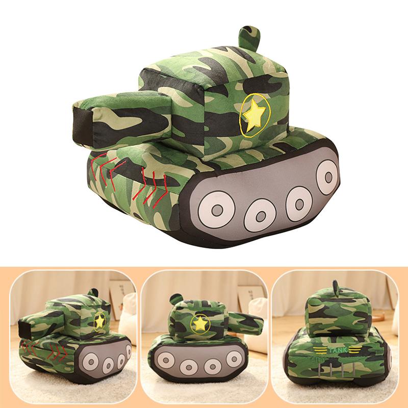 

Simulation Tank Plush Toy Doll Pillow Boy Doll Childrens Decoration Gift 19*22*16cm