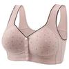 Front Buckle Cotton Bra for Middle-aged & Elderly Women - Breathable, No Underwire, Plus Size