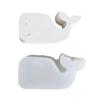 Easy Release Silicone Mold for Crafting Candle Holder 3D Whale Shaped Gypsum Candlestick Base Mold Jewelry Making Tool