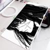 Black and White Anime Girl Table Mat Large Mouse Pad Office Keyboard Edge Locking Desk Mat Gaming Accessories Nonslip Mousepad