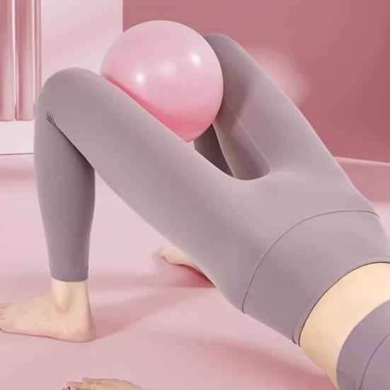 Yousheng Small Pilates Exercise Ball Pelvic Floor Muscle Barre Yoga Core Strength Physical Therapy Stability Fitness Ball Home Gym Mini Workout