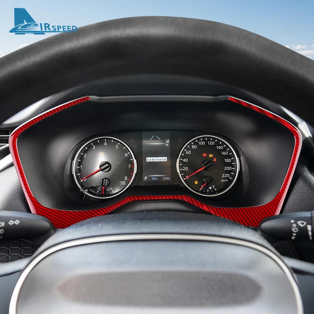 Carbon Fiber Style Dashboard Trim for Toyota RAV4 XA50 2019-2025 LHD RHD Speedometer Frame Cover