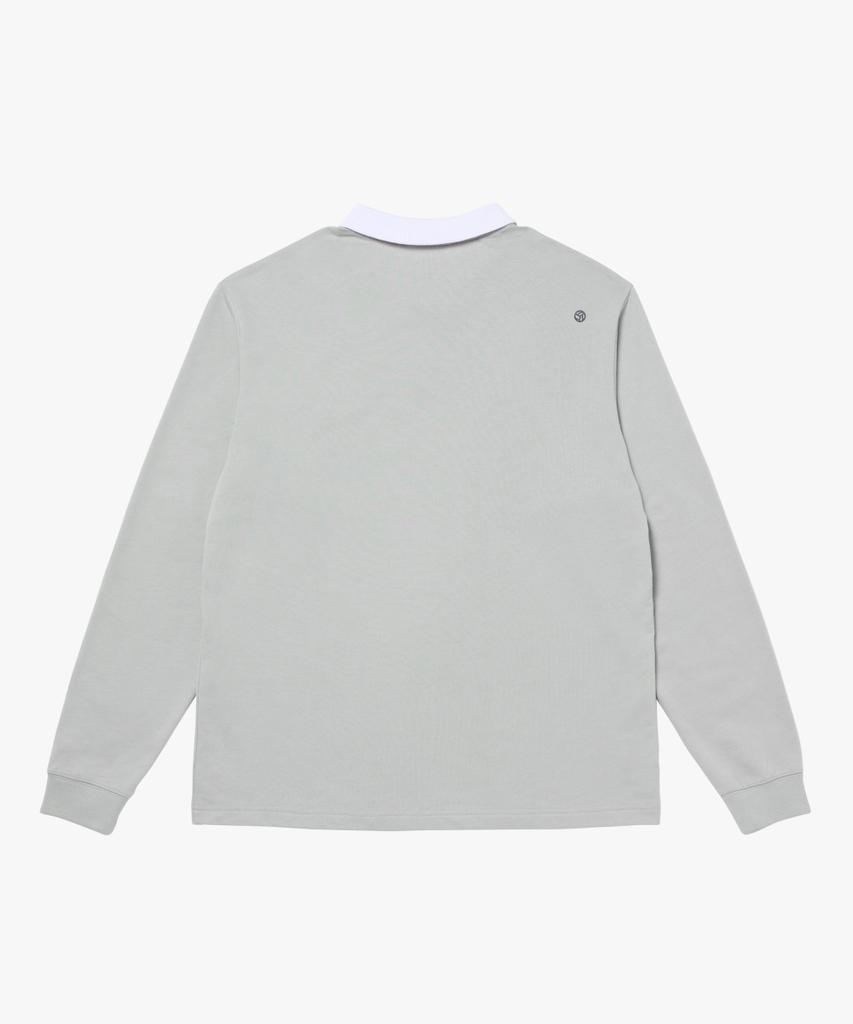 GOALSTUDIO Emblem Polo Shirt-Light Gray