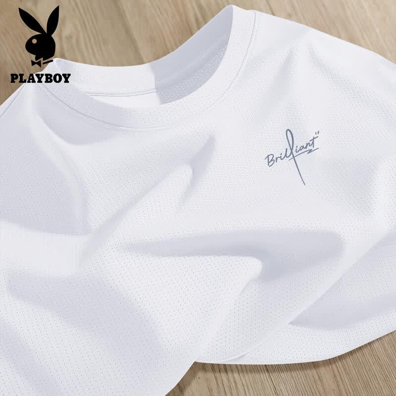 PLAYBOY Men s Ice Silk Breathable T-Shirt XL