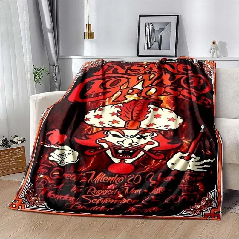 Insane Clown Posse Band Blanket ICP Juggalo Faygo HIP HOP Soft Flannel Kid's Warm Blanket Bedroom Sofa Bed Travel Picnic Blanket