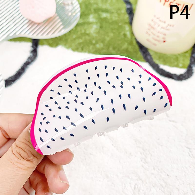 Pinza para el pelo de fresa de acetato Serie de frutas de personalidad Pinza Pinza para el pelo de sandía Accesorios para el pelo Pinzas de cereza Pinzas para el pelo de mujer