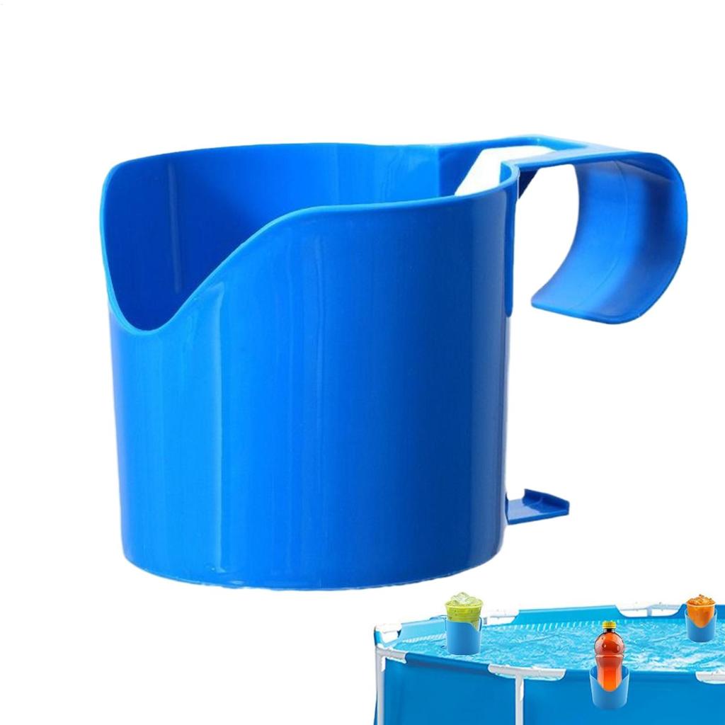 4pcs Swimming Pool Storage Rack Poolside Organizer Holder for Drinks Sanitizers Tools Swimming Accessory for Summer Outdoor Use