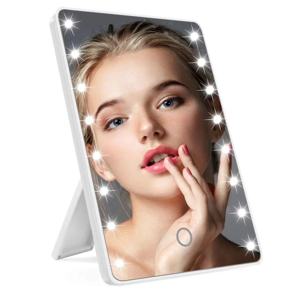 Charging Makeup Mirror Dimmable Table Makeup Mirror Desktop Cosmetic Mirror  Beauty Mirror