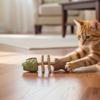Funny Fish Bone Cat Toy Wooden Teeth Cleaning Stick Cats Dental Toy Feline Tooth Care Tool for Indoor Kittens Pet Supplies