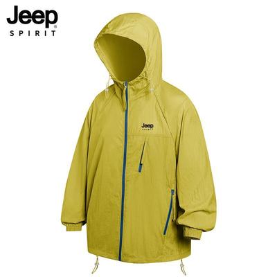 JEEP SPIRIT Men's Ice Silk UV Protection Outdoor Jacket