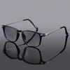 +100~+400 1 Pair Vintage Reading Glasses Dual-Use Presbyopic Lenses with Resin Material Metal Frame Protective Flower Design