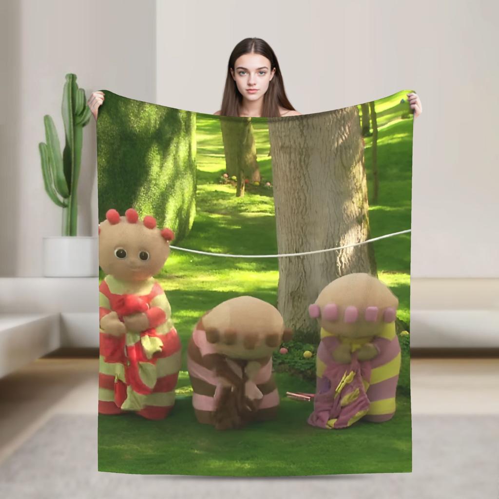 Makka Pakka In the Night Garden Blanket Airplane Travel Flannel Throw Blanket For Couch Chair Warm Soft Design Quality Bedspread