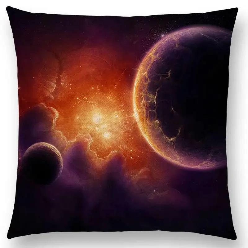 Beautiful Planets  Cushion Cover  Space Home Decor Sofa Throw Pillow Case Aesthetic Pillow Cover Housse De Coussin