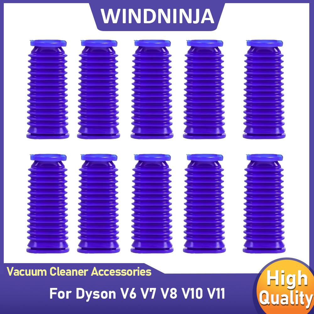 Suction Hose Parts for Dyson V7 V8 V11 V11 Vacuum Cleaner Blue Hose Flexible Soft Roller Soft Rubber Hose Tube Replacement