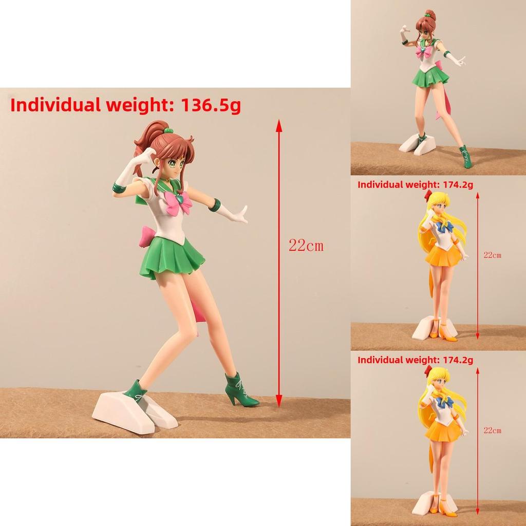 Sailor Moon Kino Makoto And Aino Minako Pvc Anime Model Of Female Warrior Figures For Fans And Display Decor