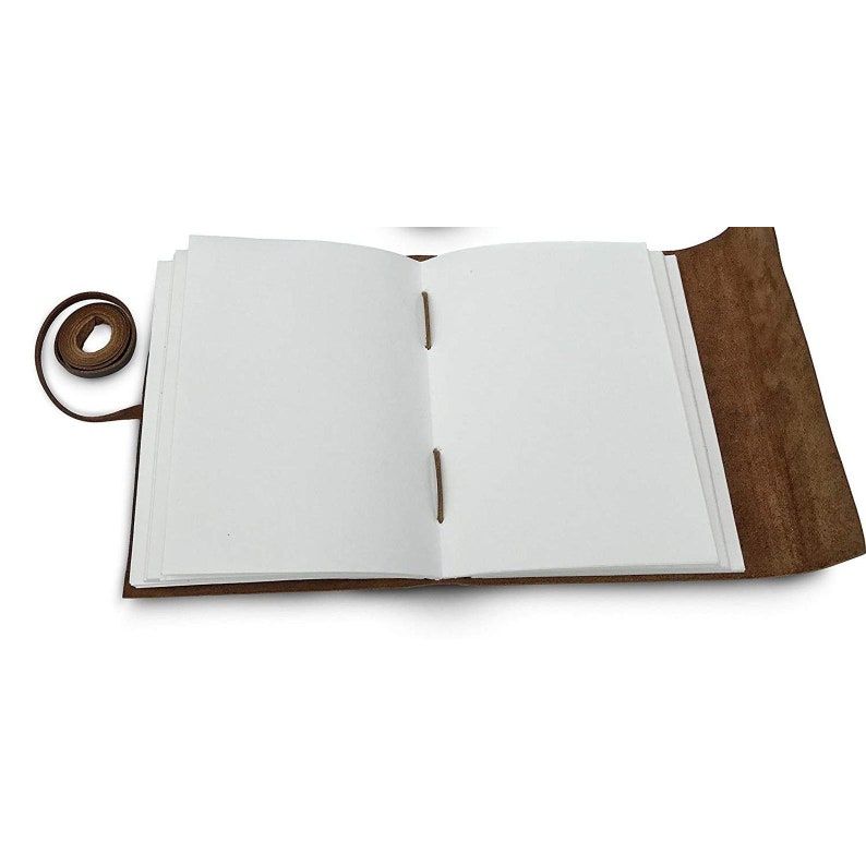 Leather Journal Heart- Writing Notebook Handmade Leather Bound Daily Notepads For Best Gift for Art , Travel Diary