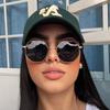 Trendy Small Octagon Womens Sunglasses  Brand Designer Metal Square Polygon Sun Glasses Men'S Fashion Vintage Shades Uv400