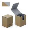 Fashion PU Leather Card Deck Box Flannel Collection Window Collection Box Game Card Organizer Children