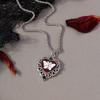 Gothic Skull Love Heart Necklace for Women Men Religious Crucifix Necklaces Punk Jewelry Gifts