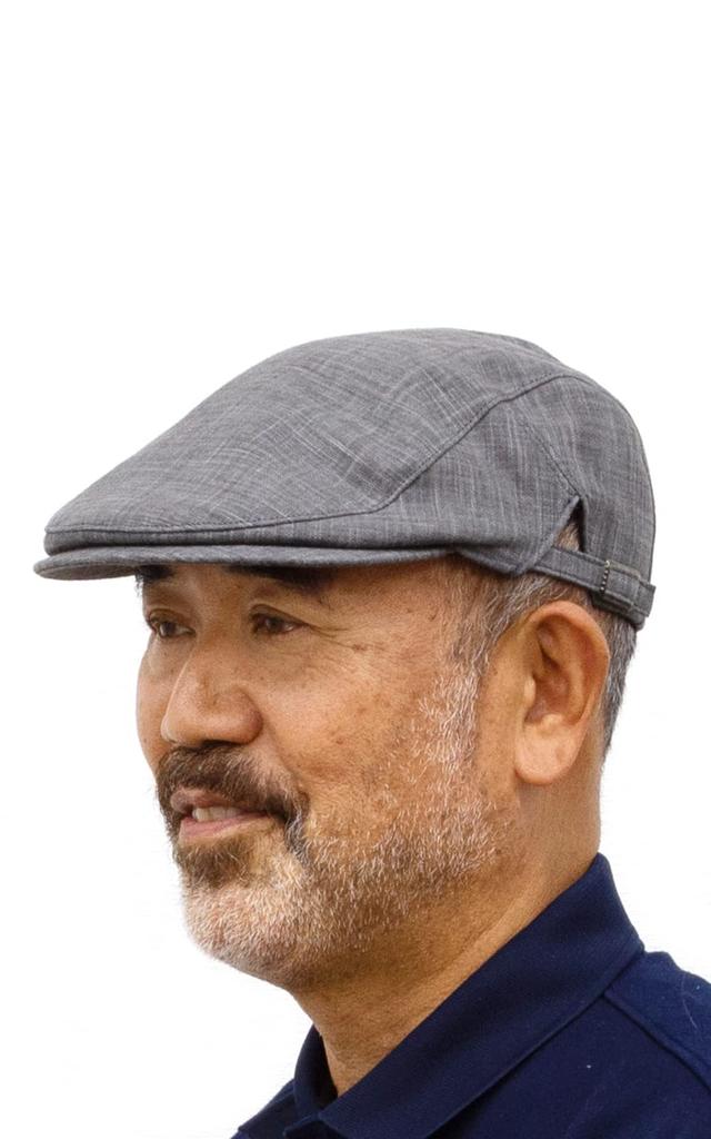 Hunting Black Dyed with Binchotan New Side Made In Men's Hat, Ink, Charcoal, Adjuster, Japan, Kyoto, ASB-012 (L_60cm)