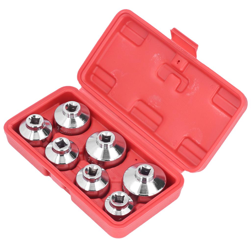 7pcs Oil Filter Cap Wrench Socket Set 38in Drive 24 27 29 30 32 36 38mm Replacement for Benz