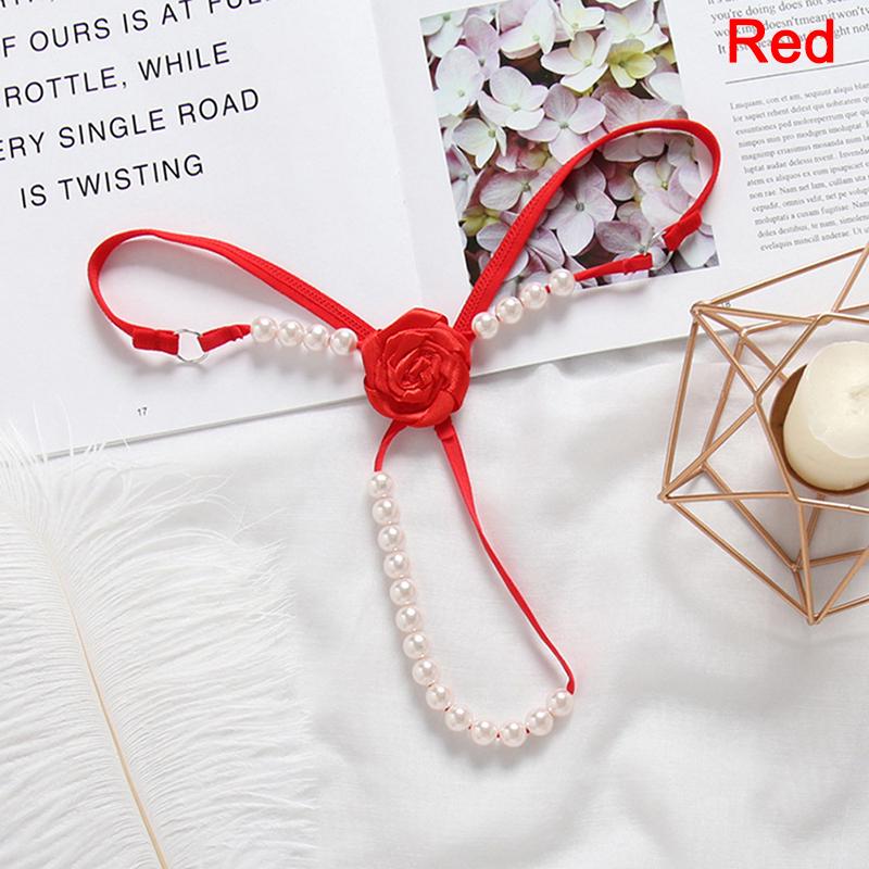 Womens Ladies Briefs Micro G-String Thongs Sexy Lingerie Underwear With Pearl