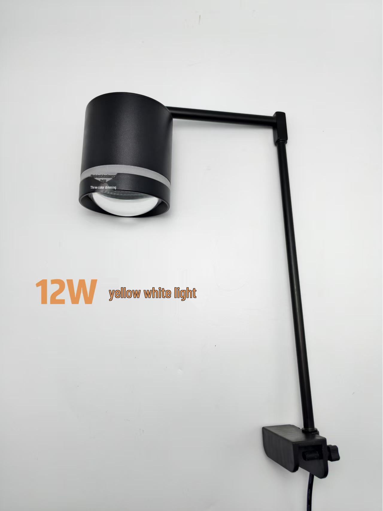 Vollspektrum LED Aquarienpflanzen-Spotlight: Helle, farbwechselnde COB-Linse mit Algenblüten-Verstärkung