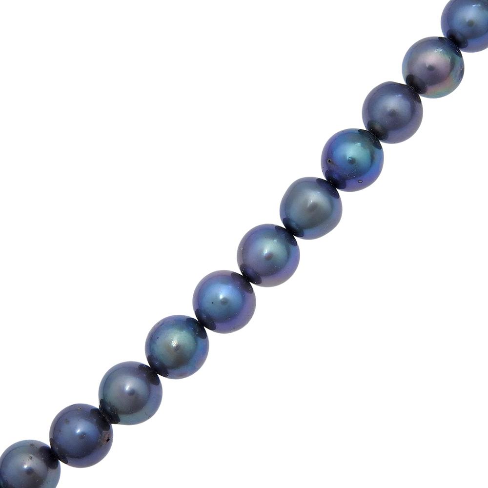 Pearl Necklace Pearl/Silver 34.4g Women Used