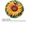 Floor Mat 3D Flower Design Quick-Drying Water Absorbent Bathroom Rug Non-Slip Stable Grip Bath Mat Home Bedroom Decor