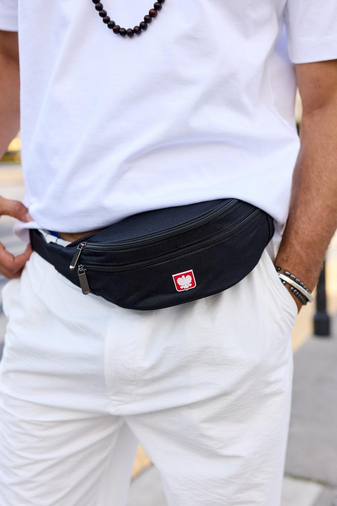 Sports Waist Bag with a Patriotic Emblem