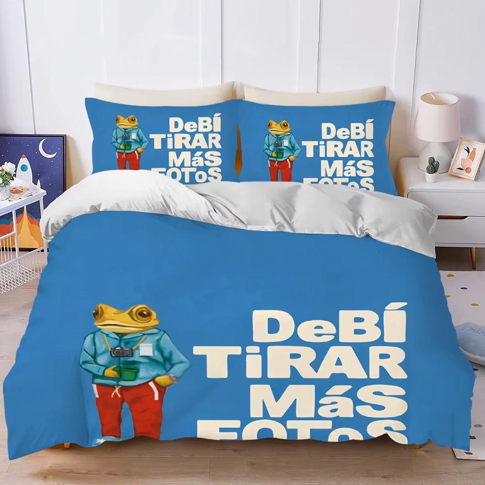 

Bad b-Bunny DTMF Duvet Cover Set Home Style Bedding Soft Laundry Cotton Bed 3 Piece Set Student Dormitory Gift 135x200cm