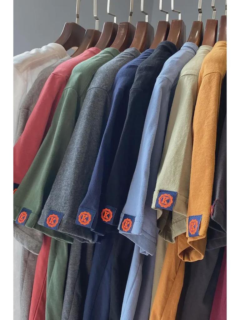 HK Fashion: 2020 Trendy Korean Men's T-Shirt In Vibrant Summer Colors, Made from Premium Xinjiang Cotton