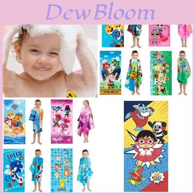 Boys Girls Pokemon Bath Towels Microfiber Beach Pool Swim Towel