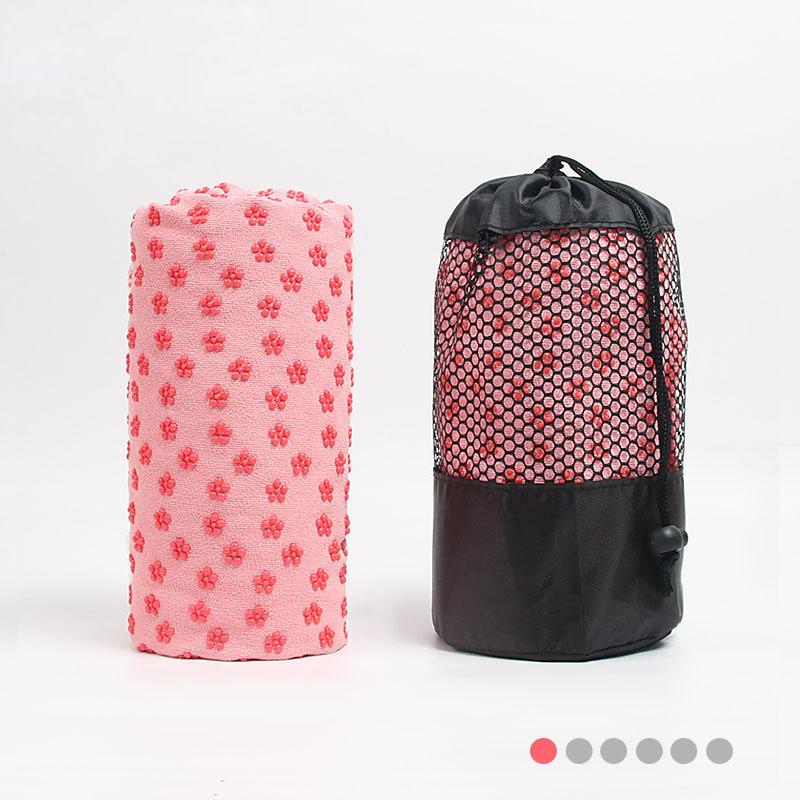 Non Slip Hot Yoga Towel Pilates Mat Yoga Blanket Sweat Absorbent Portable Fitness Meditation Mat Active Workout Travel Blanket