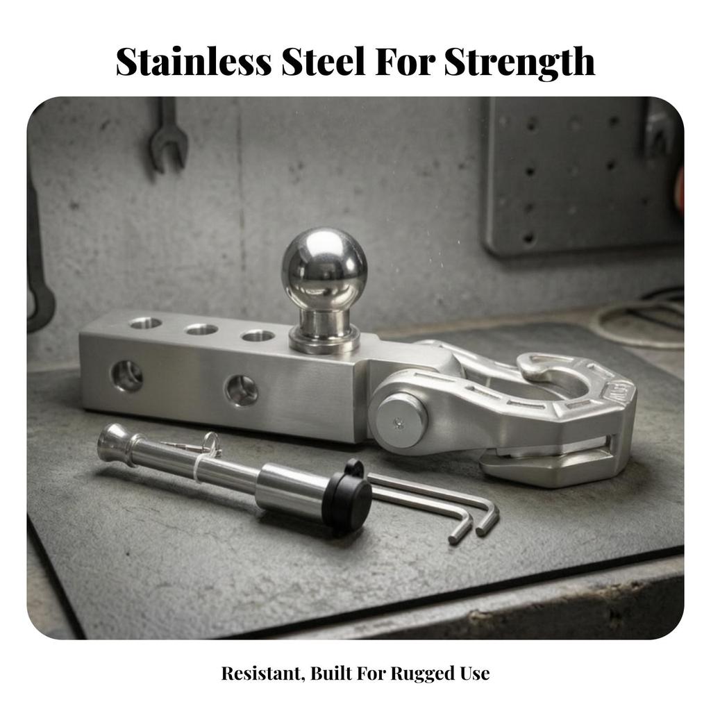 Off Outdoor Vehicle Retrieval Stainless Steel Tow Hitch Hook