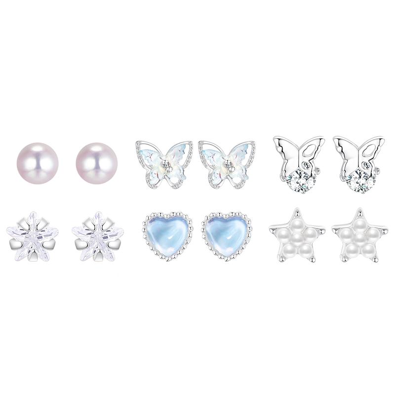 Barbie earrings [Sweet now] Sweet girl exquisite sparkling lucky four-leaf clover dream butterfly niche design elegant temperament gift box Ba2511002 золотой