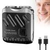 Portable rotary dual-ring electric shaver, 2026 upgraded waterproof mini electric shaver, rechargeable single-button long-lasting electric shaver.