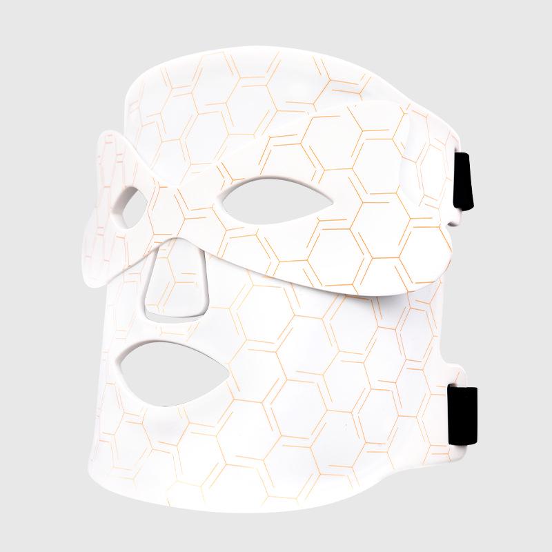 Photon Skin Rejuvenation LED Face Mask with Neck - Red & Green Light Therapy for Home Use To Brighten Skin Tone