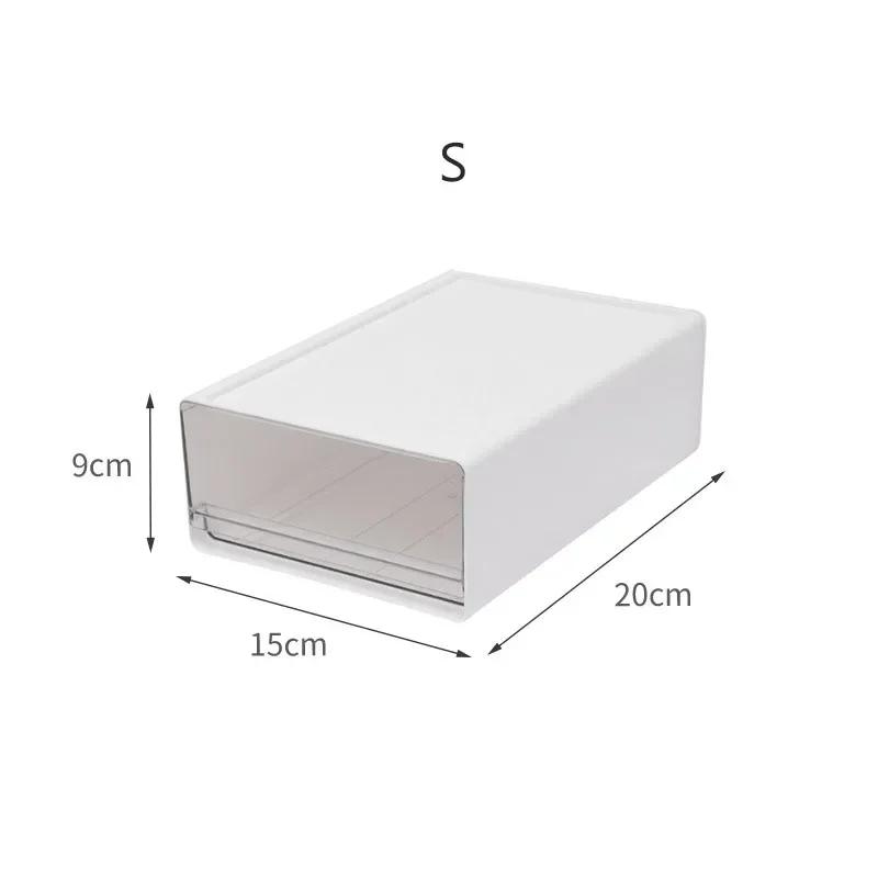 

Настольный ящик для хранения Органайзер Ящики Настольный Прозрачный Пластиковый Офисный Ящик для хранения файлов Штабелируемый Комбинируемый Шкаф-органайзер