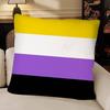 New Pride Bisexual Homosexual Pillow Case Fashion Square Pillowcase Bedroom Sofa Room Ins Decoration Leisure