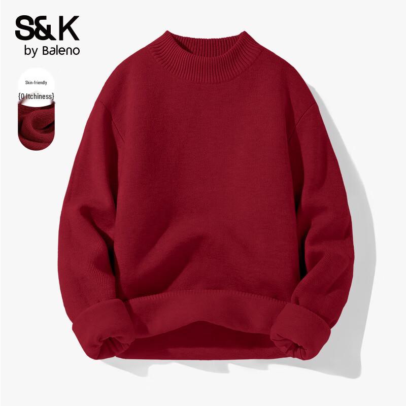 Baleno S&K Men's Mock Neck Knit Sweater